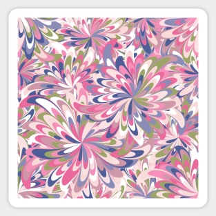 Bright fantastic abstract flowers Sticker